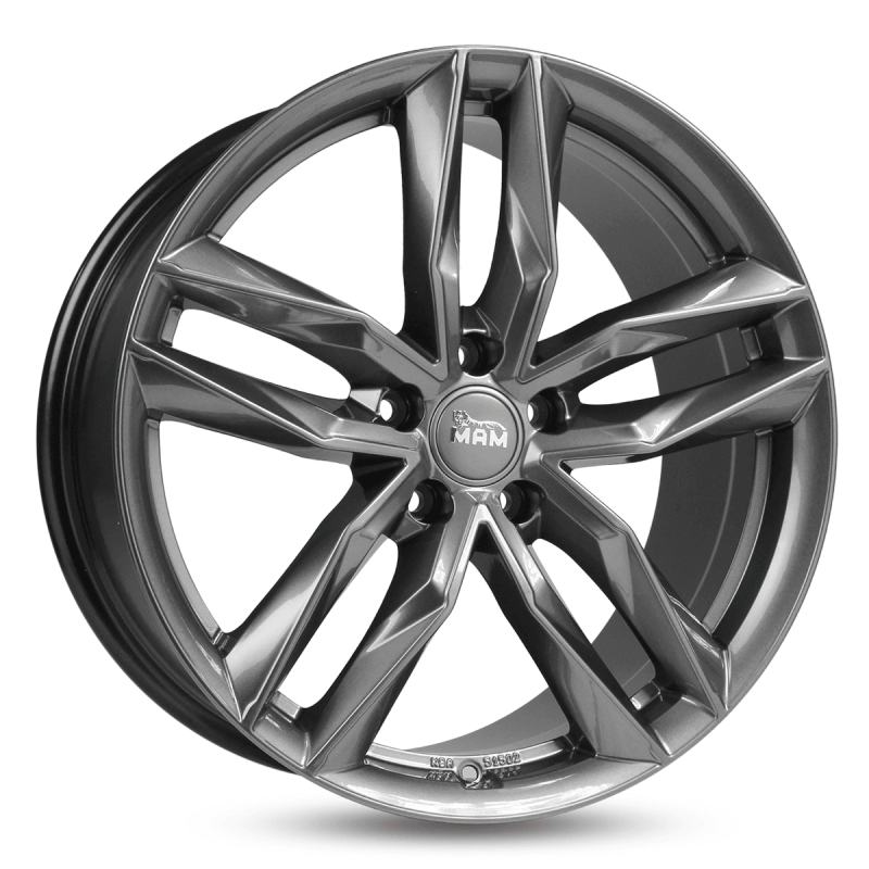 R19 x 8.5 5x112 ET30 CB66.6 MAM MAMRS3 Germany TÜV certified PALLADIUM PAINTED