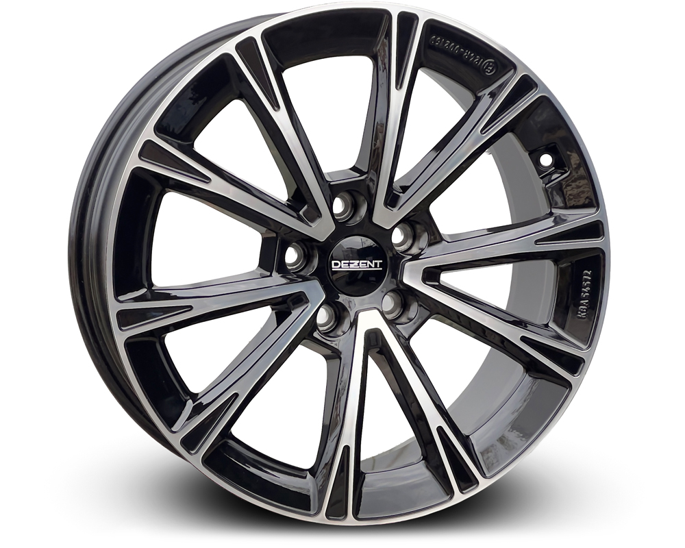 R18 x 8.5 5x114.3 ET40 CB64.1 Dezent AR (Max Load 835 kg) Made in Germany Dark Black Polished
