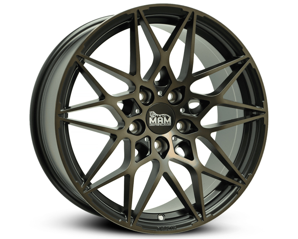 R18 x 8 5x112 ET30 CB72.6 MAM B2 (Max Load: 690kg) Germany TÜV certified MATT BLACK BRONZE