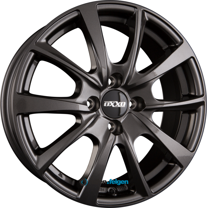 R16 x 6.5 5x114.3 ET50 CB72.6 OXXO Vidorra Dark (OX18) (Max Load: 715 kg) Gunmetal